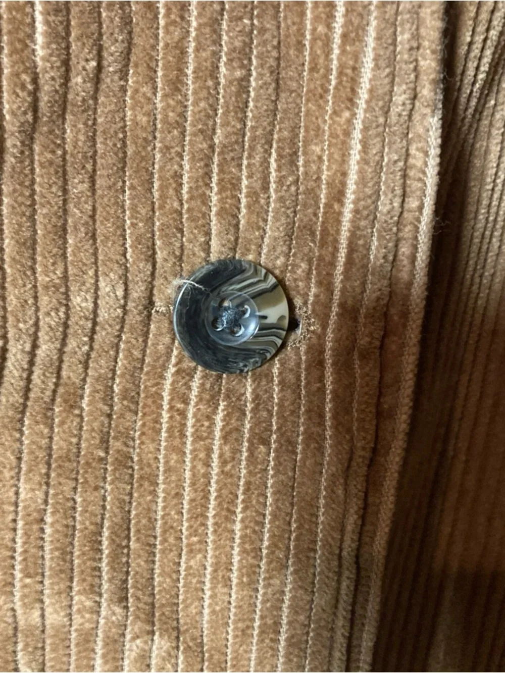 VTG Blair Corduroy Shacket Women M Brown Sherpa Lined Chore Barn Coat Winter Y2K - Picture 3 of 6